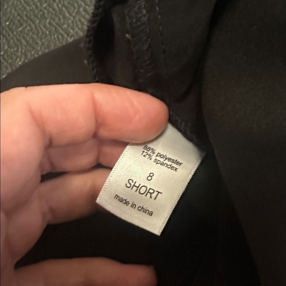 Maurices Sleek Black Pants 8 short - Picture 5 of 10